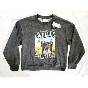 SCHITT'S CREEK Women's Grey Graphic Crewneck Sweatshirt Size: Small (NWT)